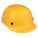 BUMP CAP, VENTED, POLYETHYLENE, PINLOCK, FRONT BRIM, YELLOW, SIZE 6½ TO 7½