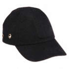 BUMP CAP, VENTED, INNER ABS, OUTER COTTON, LONG BRIM BASEBALL, BLACK, SIZE 6¾ TO 7 3/8