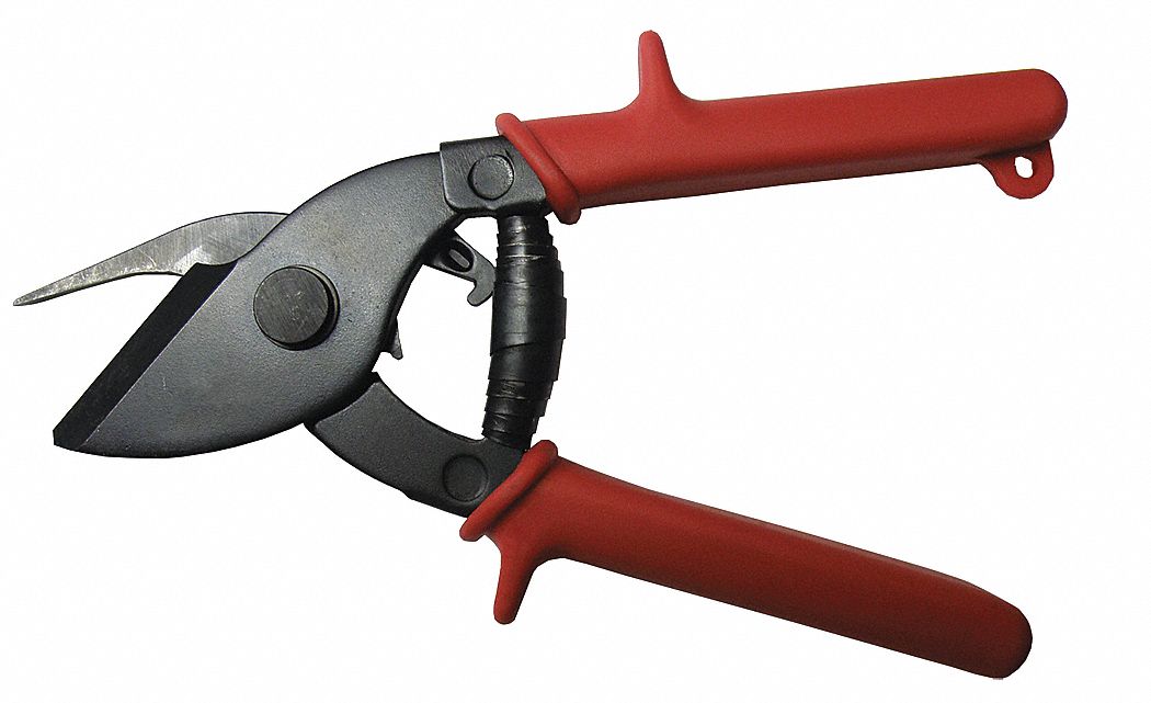 TABBING SHEAR, 1.25 IN TO 1.25 IN, 1.25 IN, 8½ IN OVERALL L, CUT, STANDARD CUSHION GRIP, 6 TO 8 IN