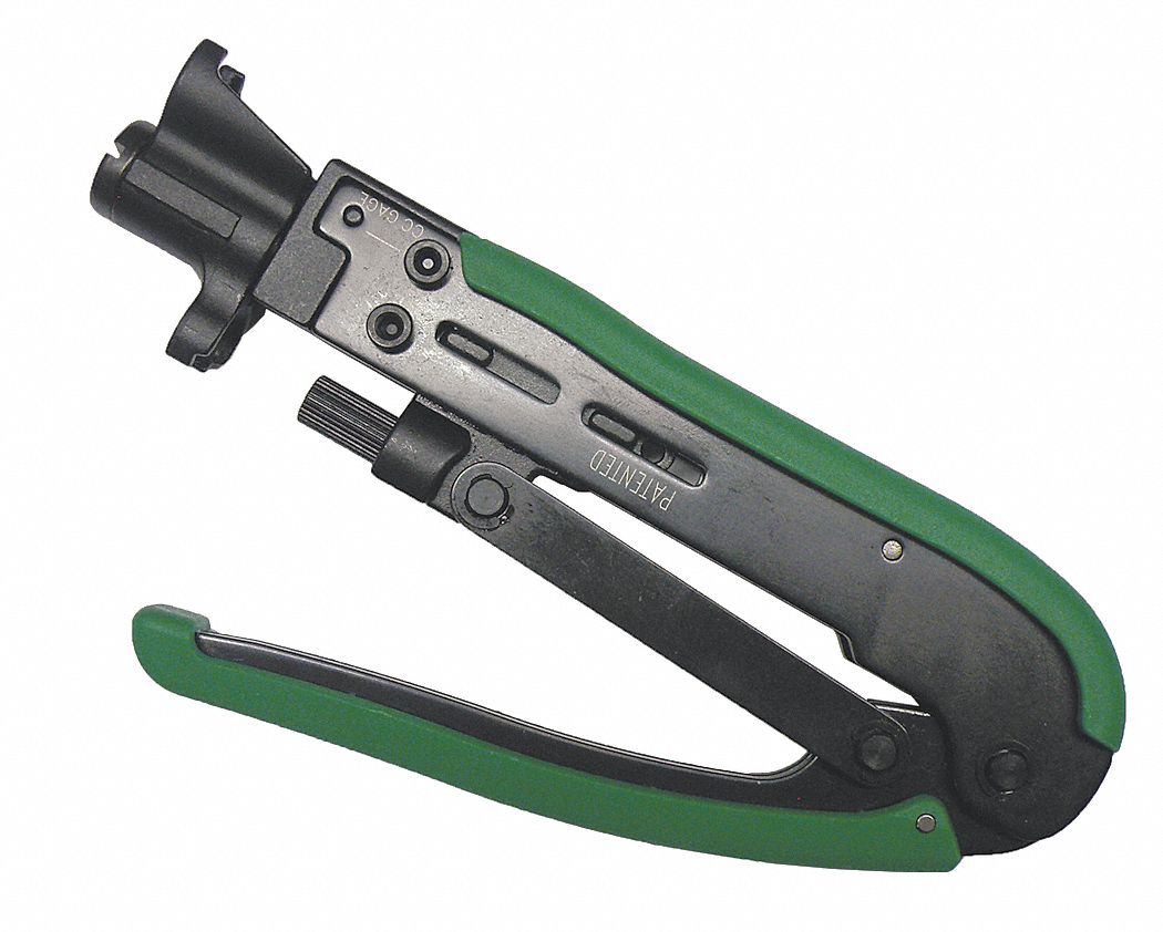 CRIMPER, FOR F SHORT CONNECTORS, RG59/RG6, 6 3/4 IN OVERALL L