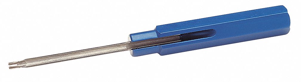 INSERTION TOOL, 5 1/2 IN TOOL L, 16 CONTACT SIZE, 1 PINS, BLUE