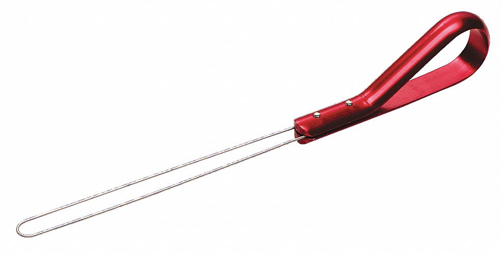 WIRE LOOP PULLER, 8 1/2 IN TOOL L, 4 1/2 IN LOOP L, FOR MED HOOK END