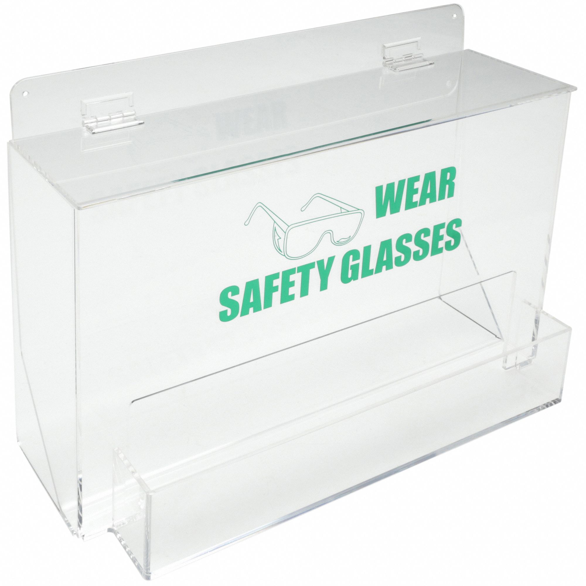 EYEWEAR DISPENSER, TRAY, 35 PAIRS, ACRYLIC, WALL/TABLETOP/CABINET, 18 X 12 7/8 X 8 IN