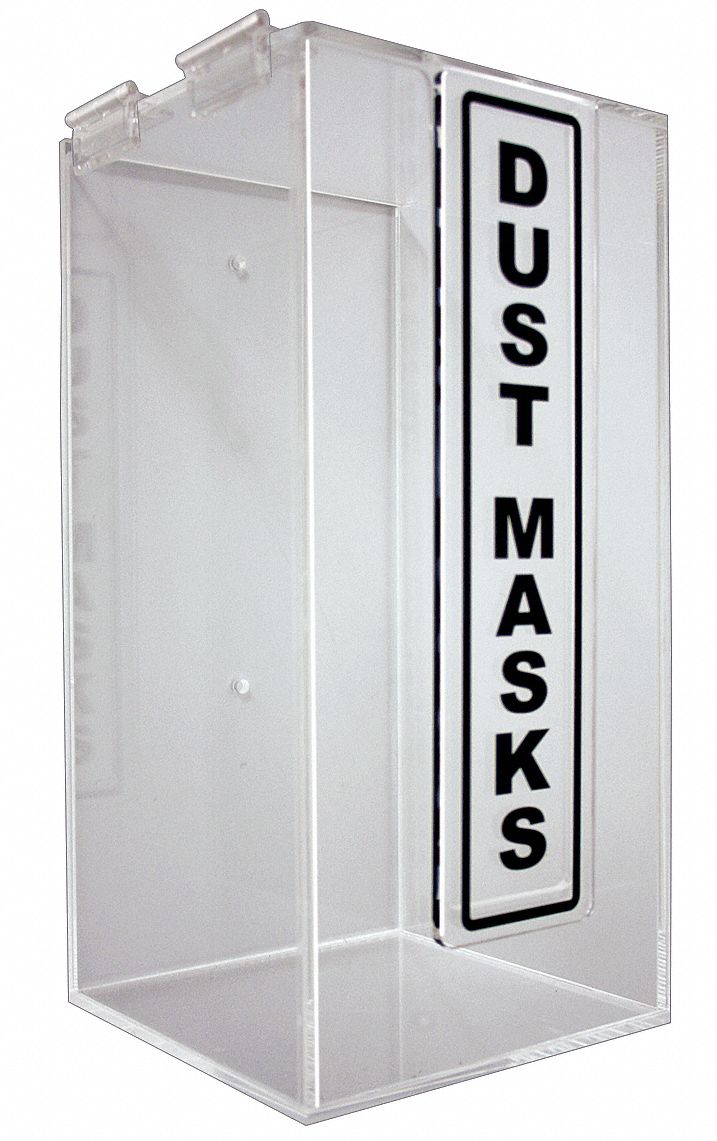 23Z425 - Dust Mask Dispenser Acrylic 12-3/8in H