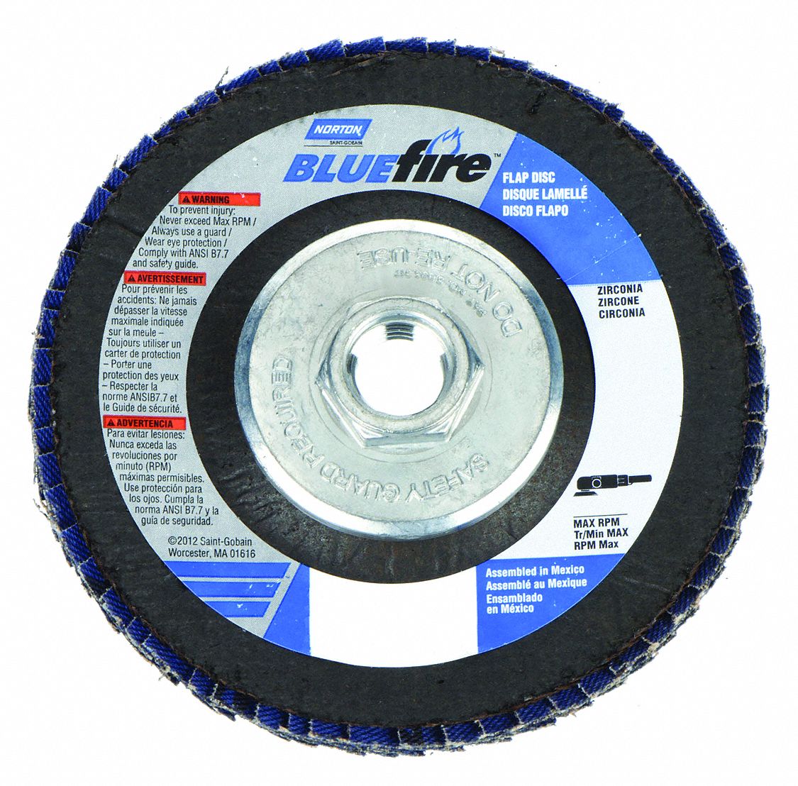DISQUE LAMELLES 4-1/2X5/8-11 GRAIN
