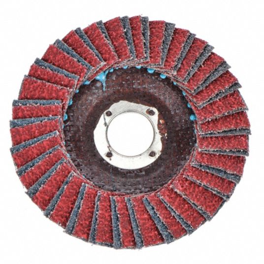 Type 29, Flap Disc, Ceramic, 4 1/2 in Disc Diameter, 36 Abrasive Grit