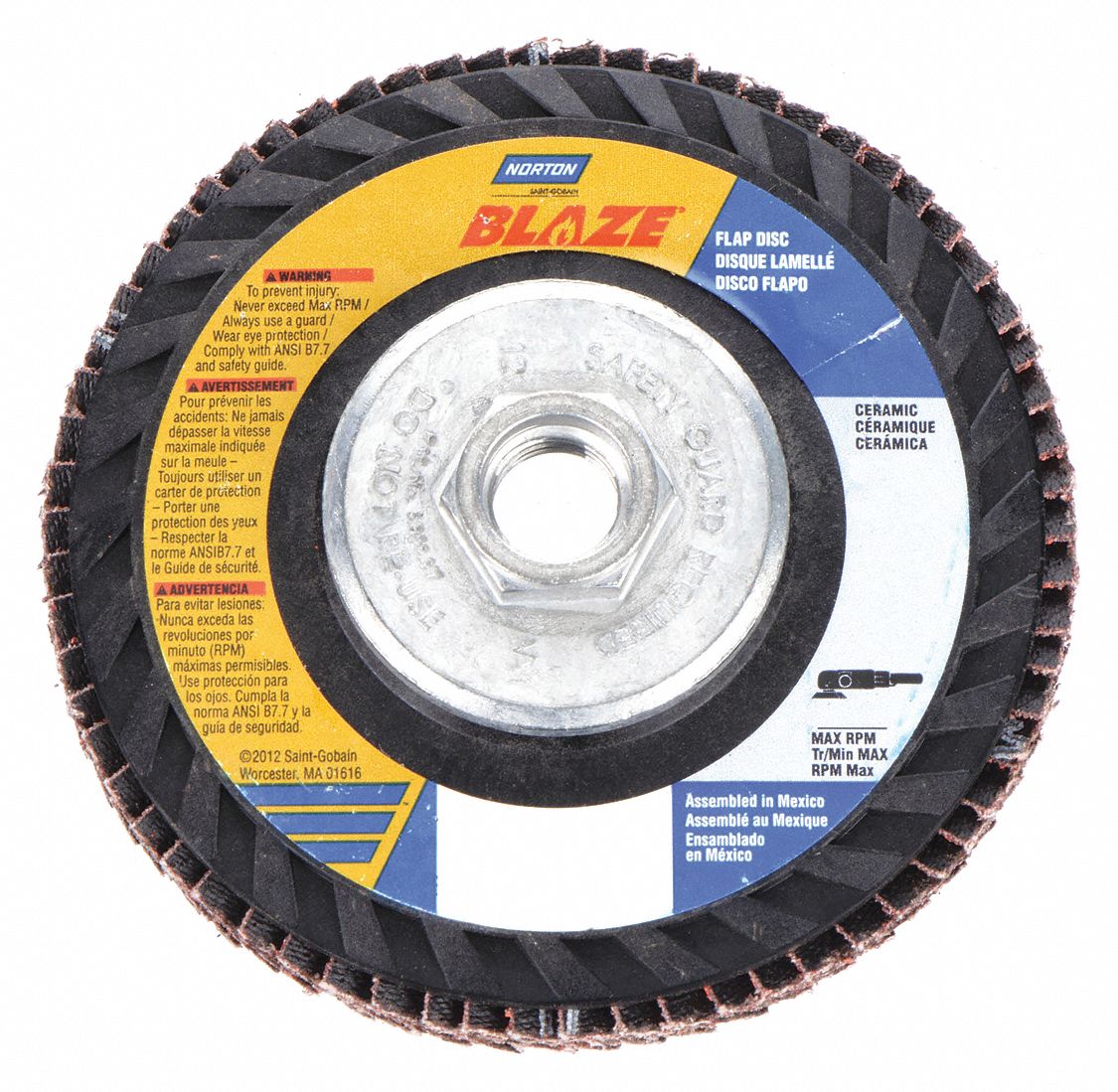 DISC FLP 4-1/2X5/8-11 40G T27 BLAZE