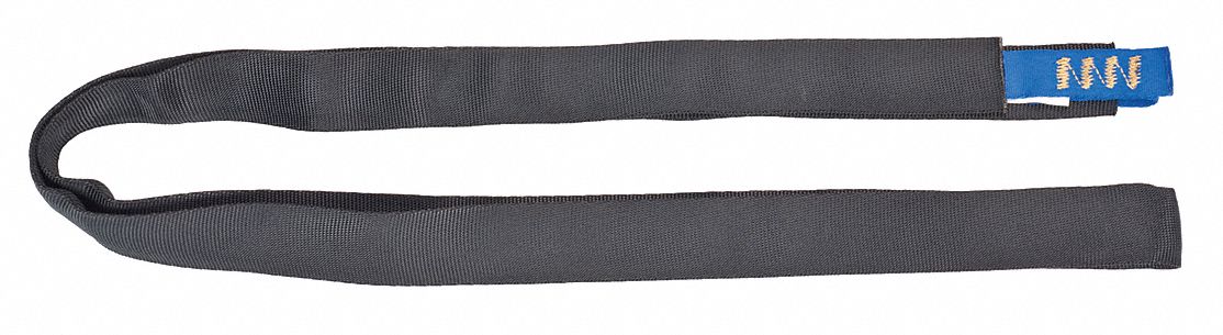 Anchor Sling: 6 ft Overall Lg, Nylon, Webbed Loop, Tie-Off Adapter, Wear Pad, Reusable