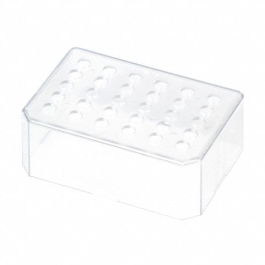 Microtube Rack, 30, Clear - Grainger