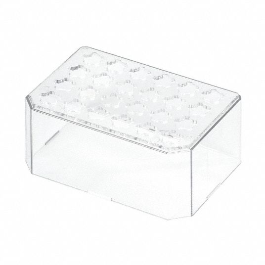 Microtube Rack, 24, Clear - Grainger
