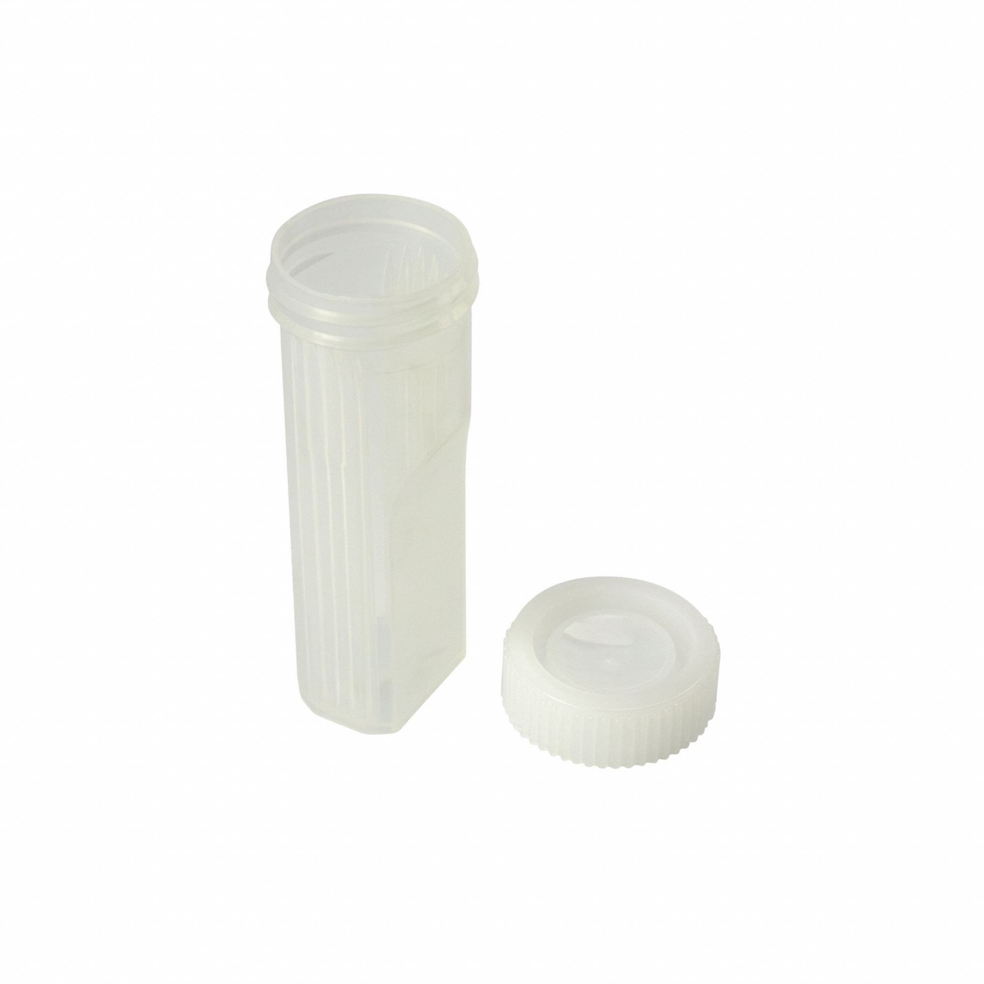 Non-Sterile Coplin Slide Jars: 4 Sample Capacity, 98 mm Ht, 30 mm Wd, HDPE/Polypropylene Copolymer (MPN 240540008KE1). Key specifications — Material: Polypropylene Copolymer; Product Type: PAP Jar; Brand: CAPLUGS.