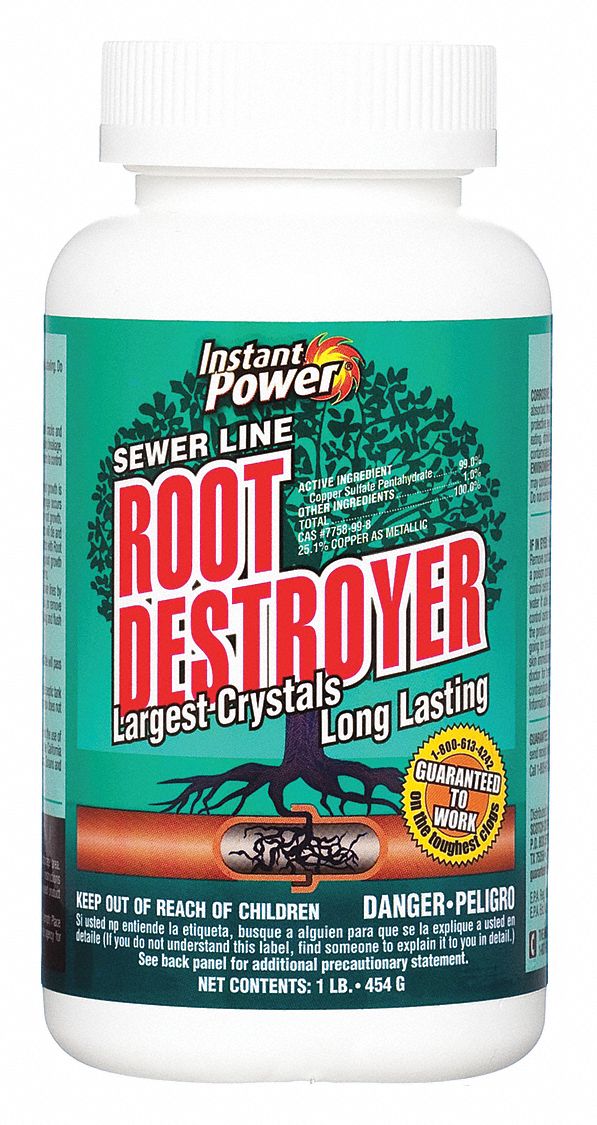 INSTANT POWER PROFESSIONAL, Bottle, 1 lb, Sewer Lines Maintainer ...