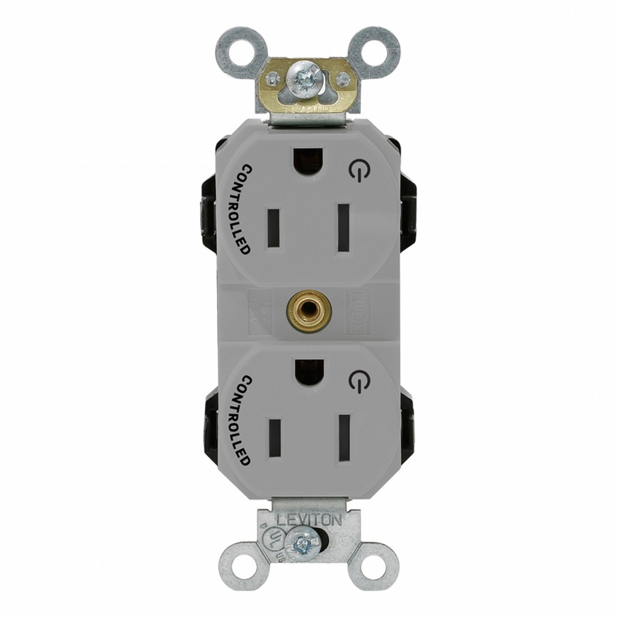 Lev-Lok Dup 15A 125V 2MCtrl Self-Gr Gry