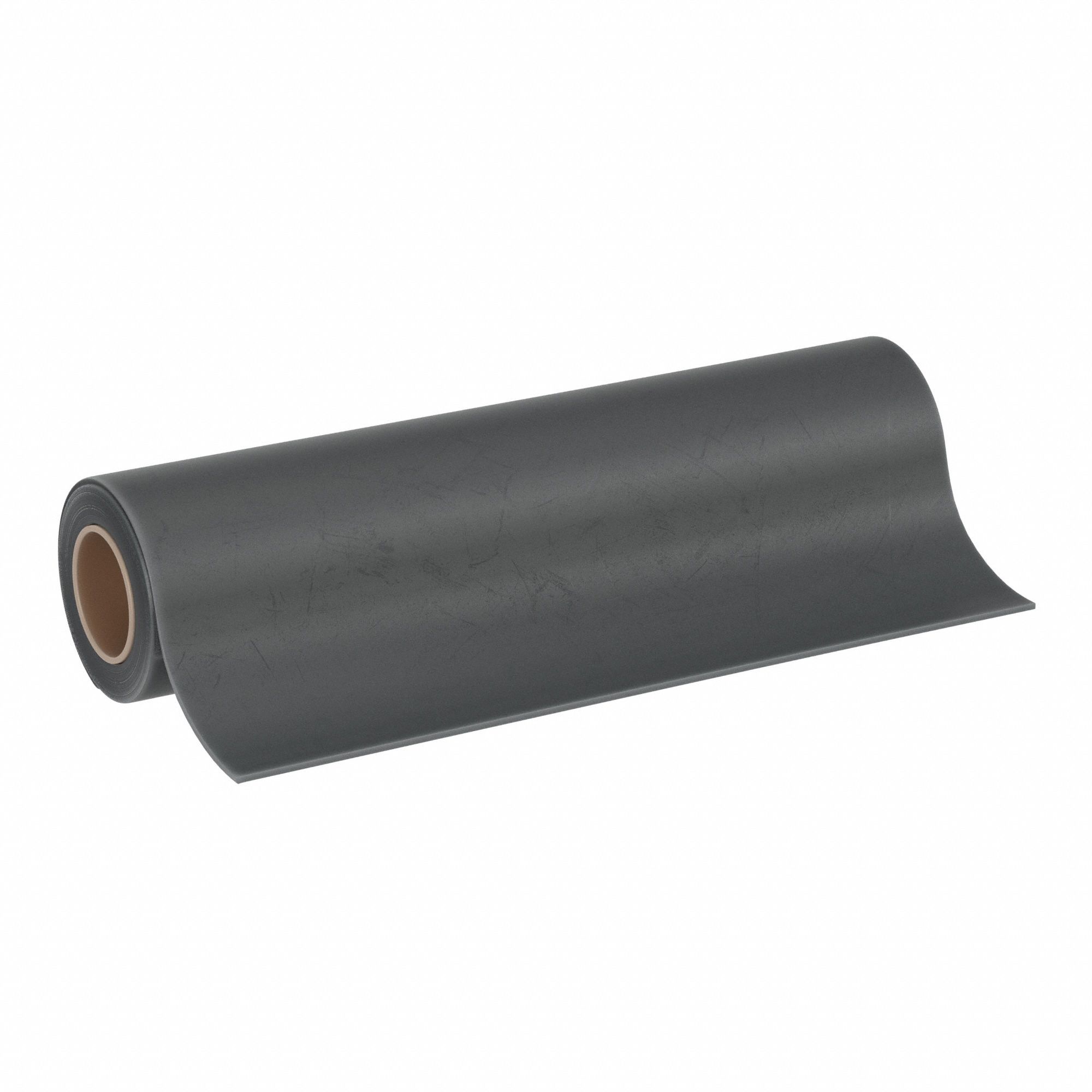 Rubber Roll: Neoprene, Std, 1/4 in Thick, 36 in x 10 ft, Black, 40 Shore A Durometer, -30°F to 250°F