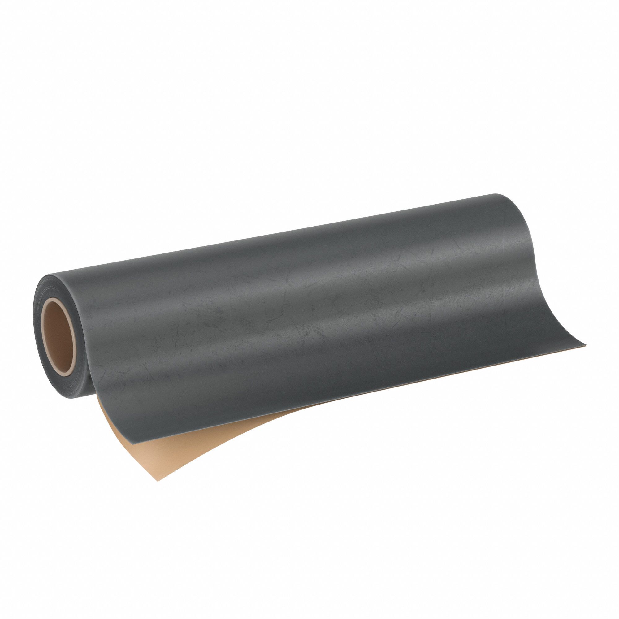 Rubber Roll: Buna-N, Ultra Strength, 1/16 in Thick, 36 in x 10 ft, Black, 50 Shore A Durometer