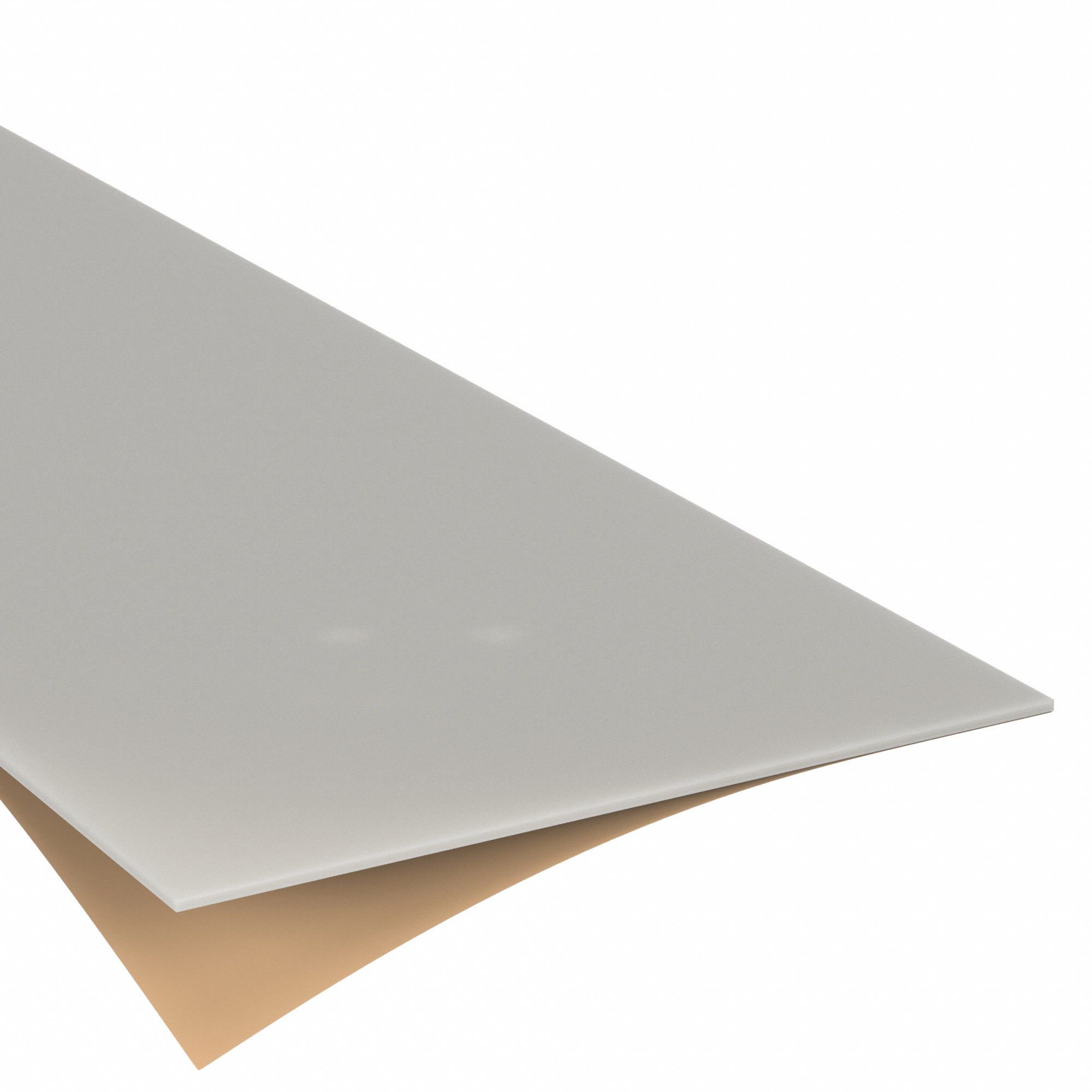 Rubber Sheet: Buna-N, Food Grade, 1/16 in Thick, 12 in x 12 in, White, 50 Shore A Durometer, Smooth