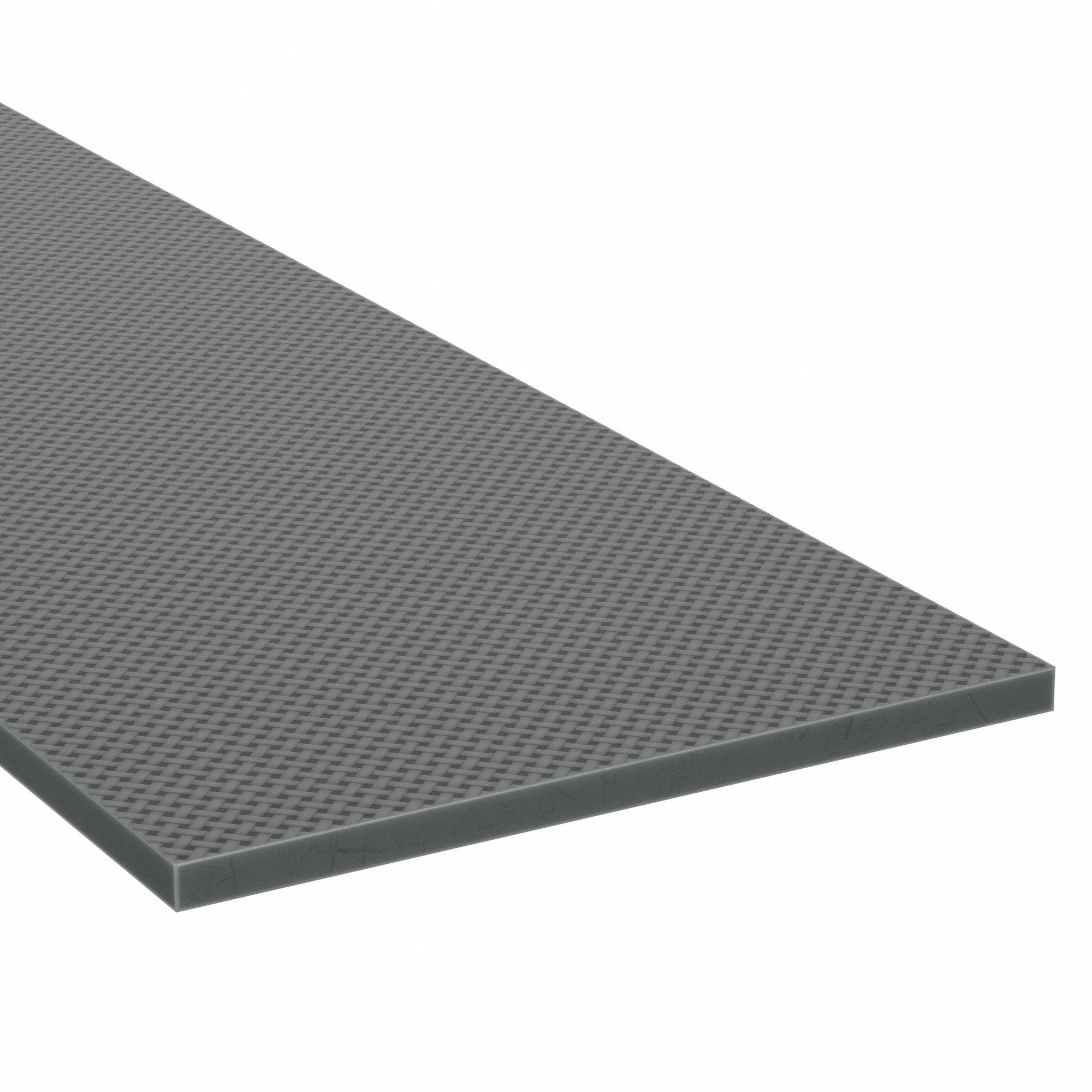 Rubber Sheet: Buna-N, Fabric-Reinforced, 1/4 in Thick, 12 in x 12 in, Black, 60 Shore A Durometer