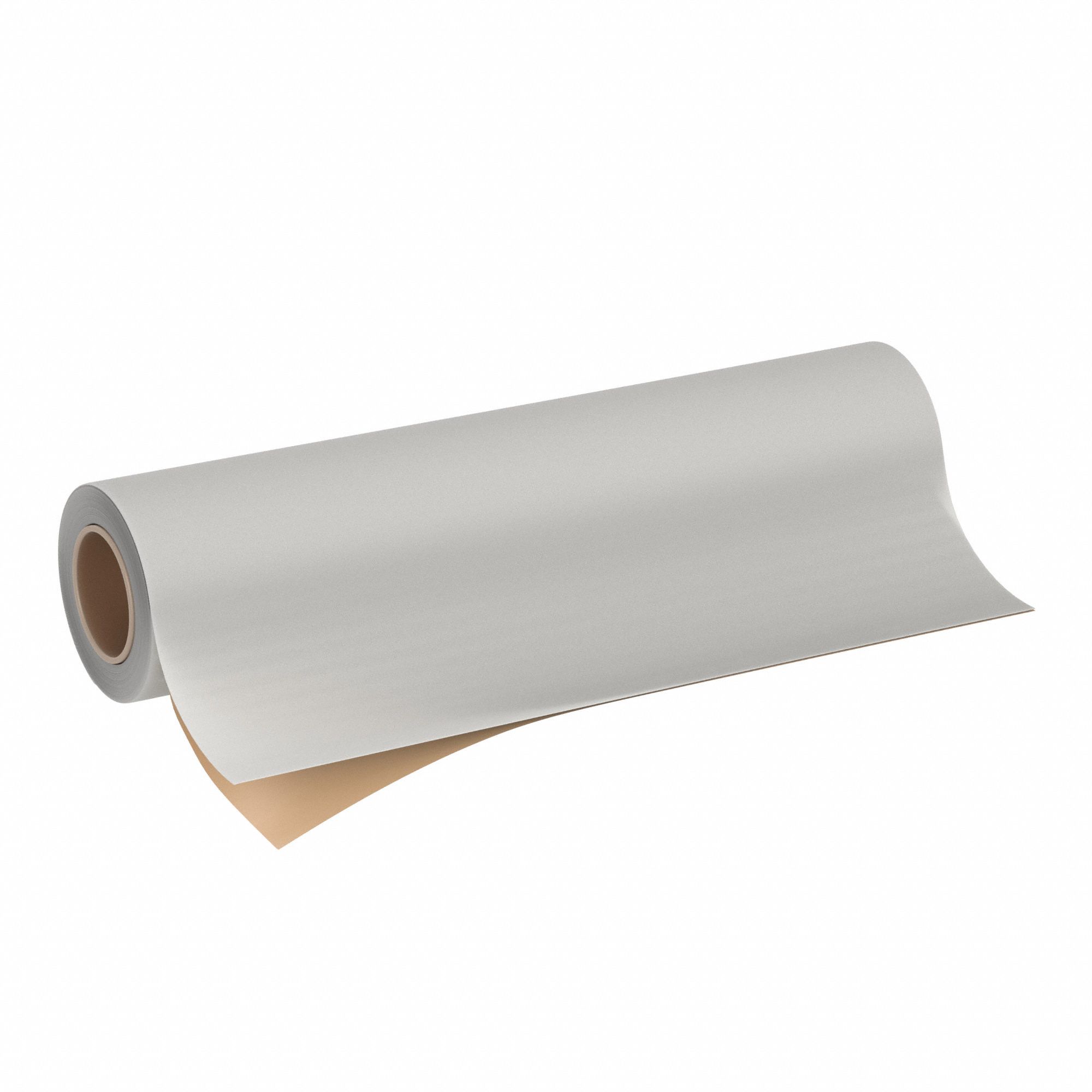 Rubber Roll: Silicone, Food Grade, 1/16 in Thick, 36 in x 10 ft, White, 40 Shore A Durometer, Smooth