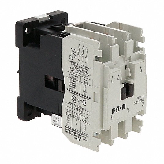 120vac coil IEC Size F EATON Cutler Hammer CE15FNS3AB 3 Pole Contactor 32 amp 