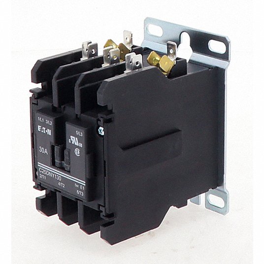 Definite Purpose Magnetic Contactor: 3 Poles, 30 A Full Load Amps-Inductive
