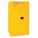 FLAMMABLES SAFETY CABINET, STANDARD, 60 GALLON, 34 X 34 X 65 IN, YELLOW, MANUAL CLOSE