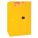 FLAMMABLES SAFETY CABINET, STANDARD, 90 GALLON, 43 X 34 X 65 IN, YELLOW, MANUAL CLOSE