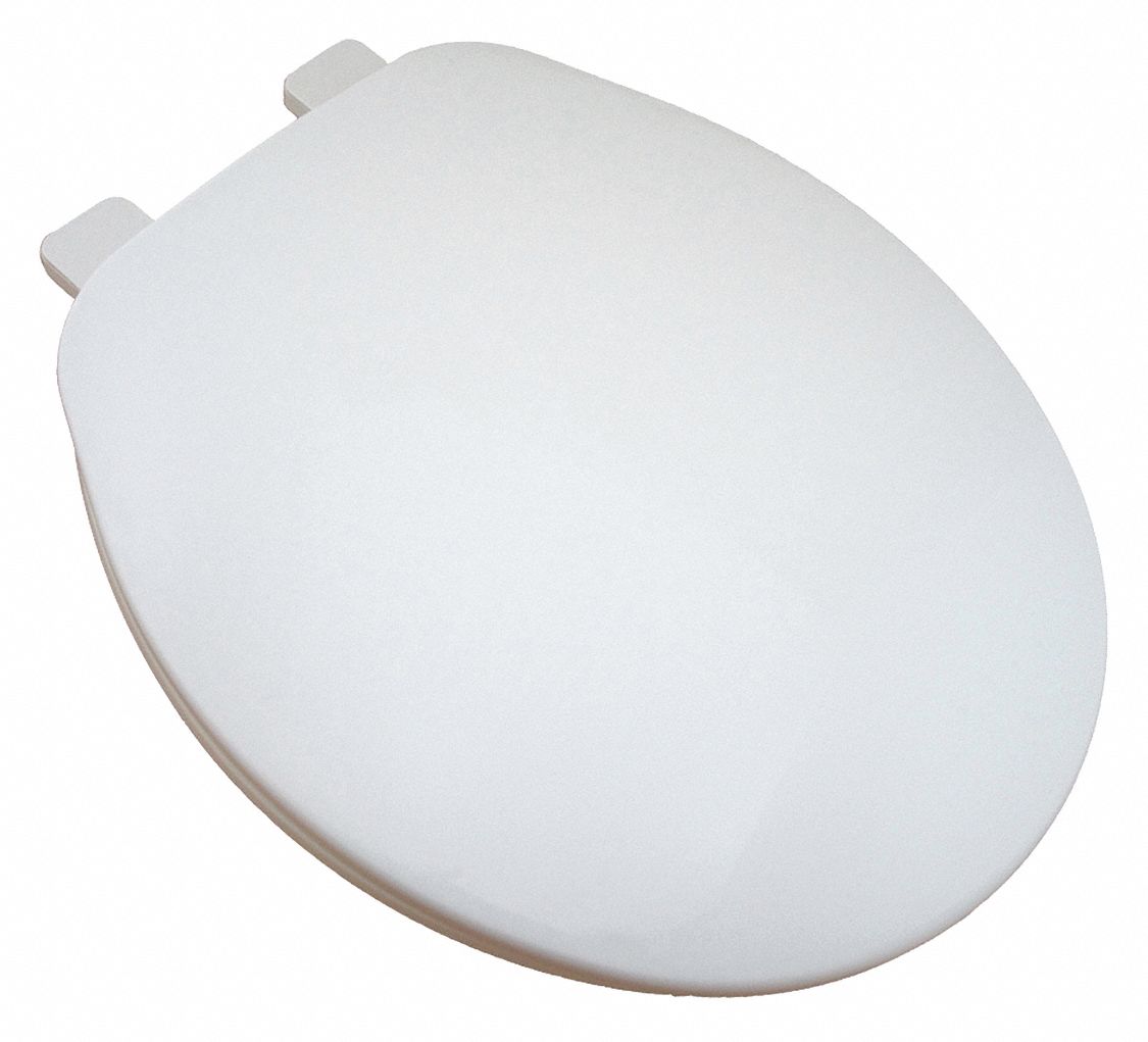 Builder Grade Plastc Toilet Seat Wht Rnd