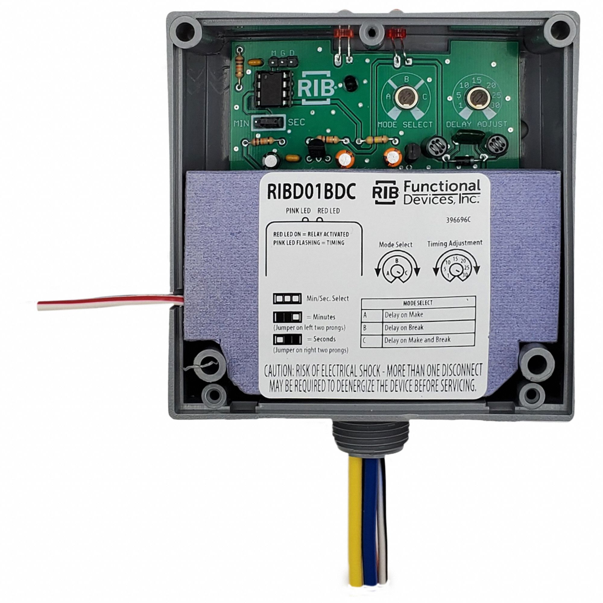 Time Dly Rly, 20A, SPDT, 120VAC, Dry Contact