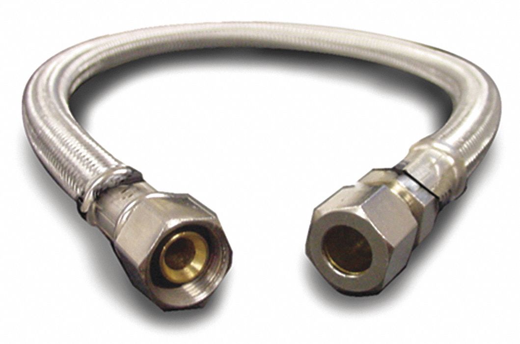 Faucet Connector, Stainless Steel, 20"