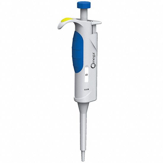 Single-Channel Pipettor: 1 Channels, 5 ul Capacity - Max, Manual Fixed Volume