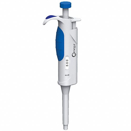 Single-Channel Pipettor: 1 Channels, 500 ul Capacity - Max, Manual Fixed Volume