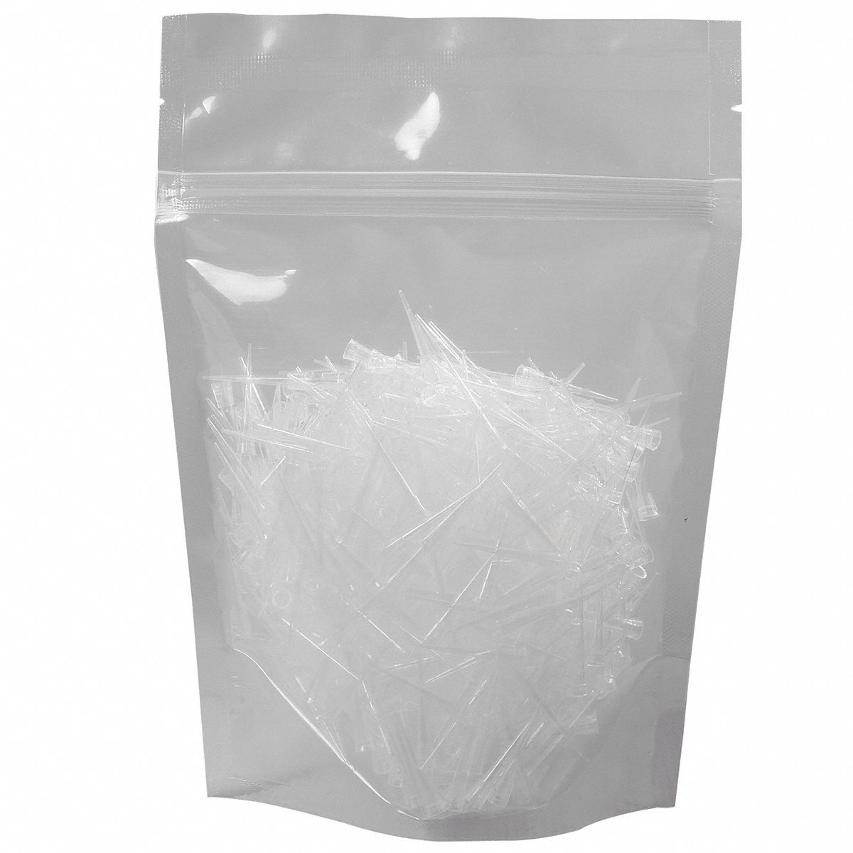 Pipette Tip: Non-Sterile, 50 ul Capacity, Bulk Bag, Filter Included, Clear, 1, 000