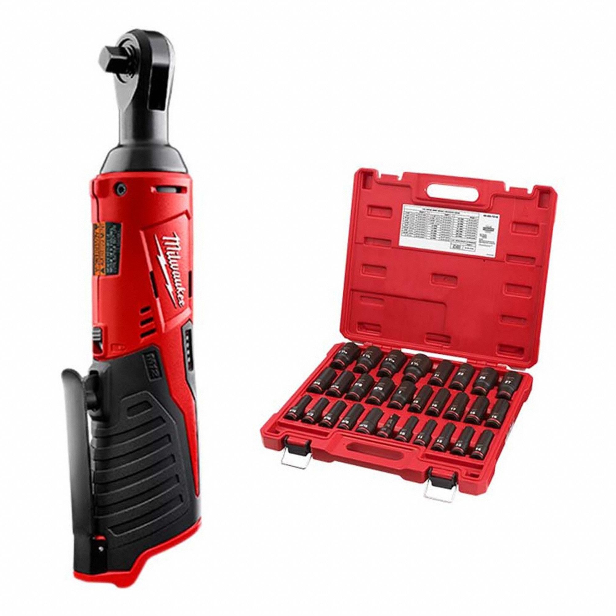 Ratchet Kit: 35 ft-lb Fastening Torque, 35 ft-lb Torque - Max, 250 RPM No Load Speed, M12™