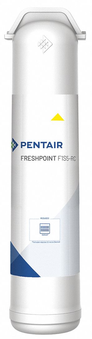 Quick-Connect Water Filter: 0.5 micron Micron Rating, 675 gal Service Life - Gallons