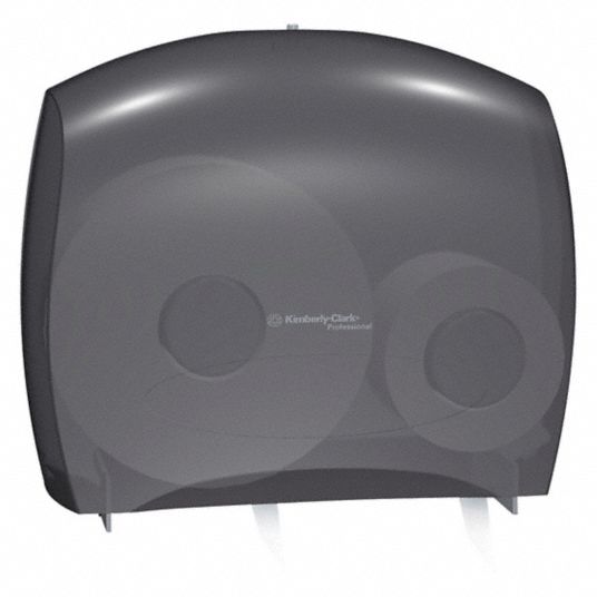 Clean Tek Professional Black Plastic Standard Toilet Paper Dispenser