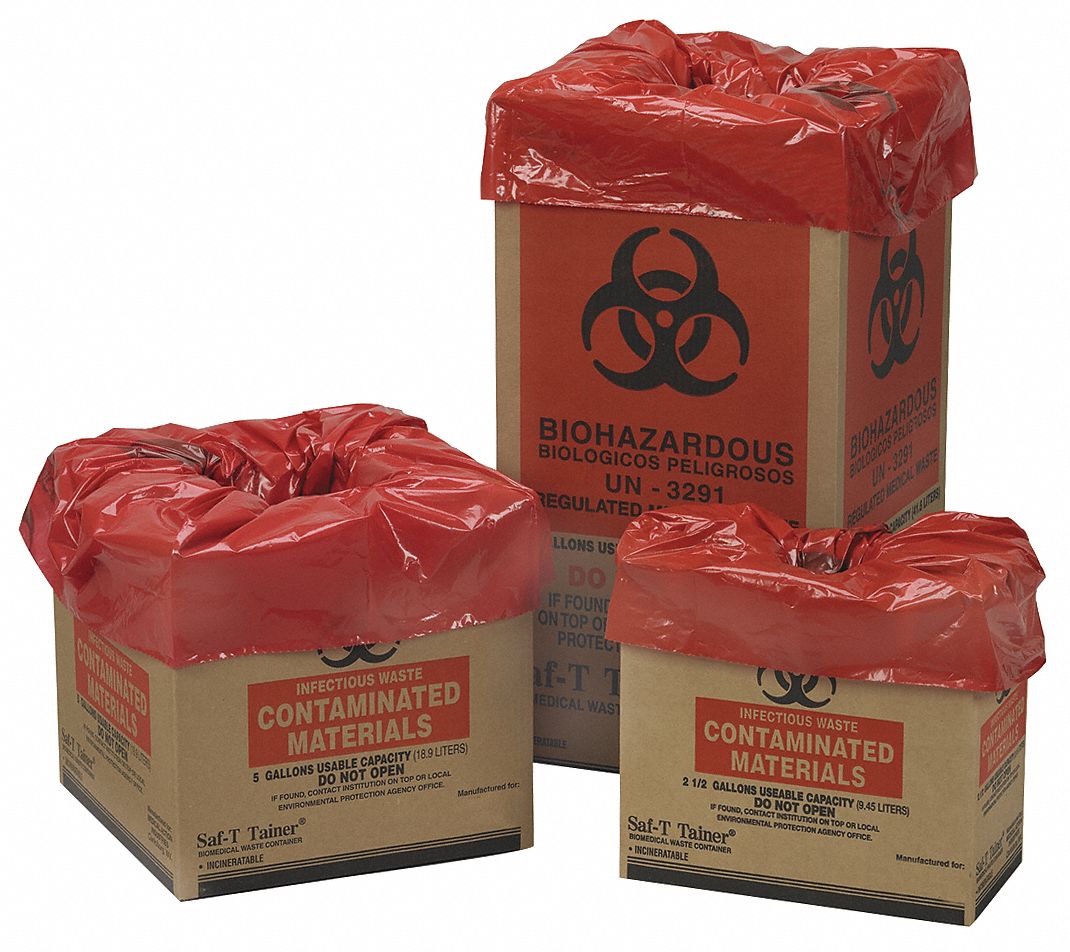 Containers for hazardous medical wastes in plasticized cardboard - Gruppo  Allpack srl