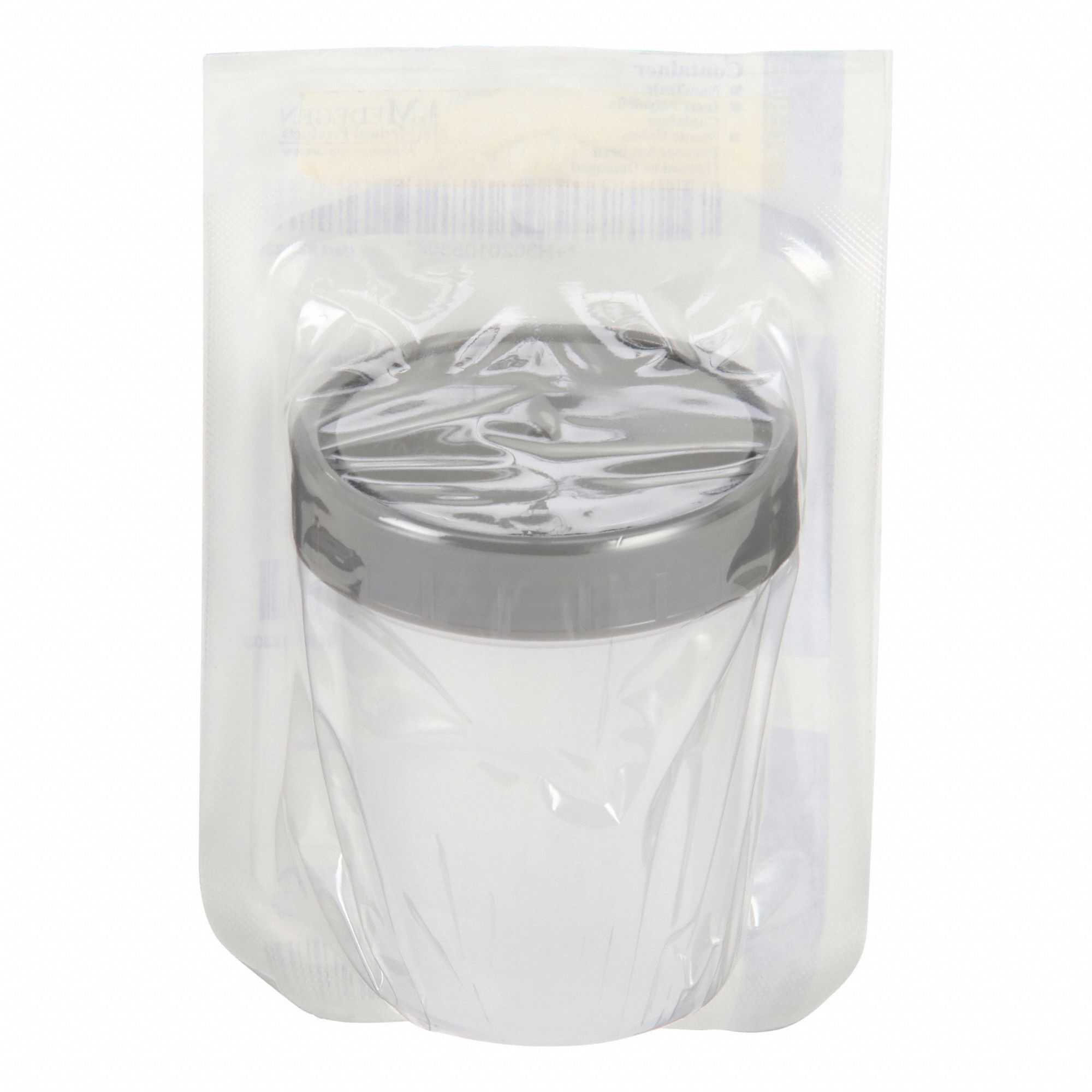 Specimen Container: 4 fl oz Capacity - oz, 120 mL Capacity - mL, Sterile