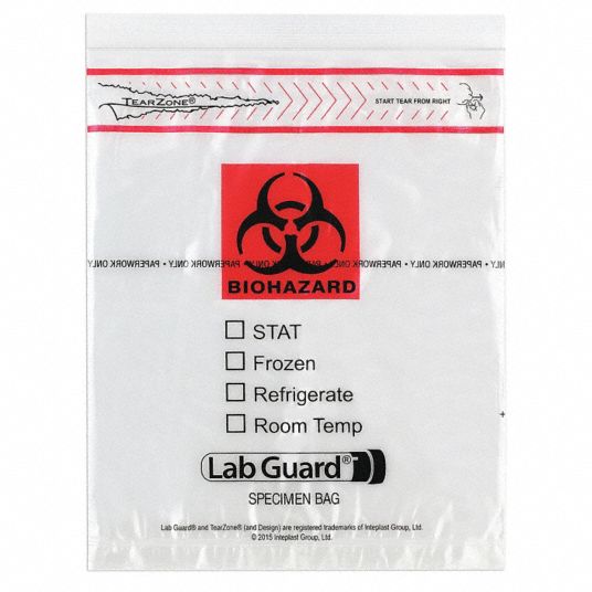 Inteplast Red Biohazard Bags