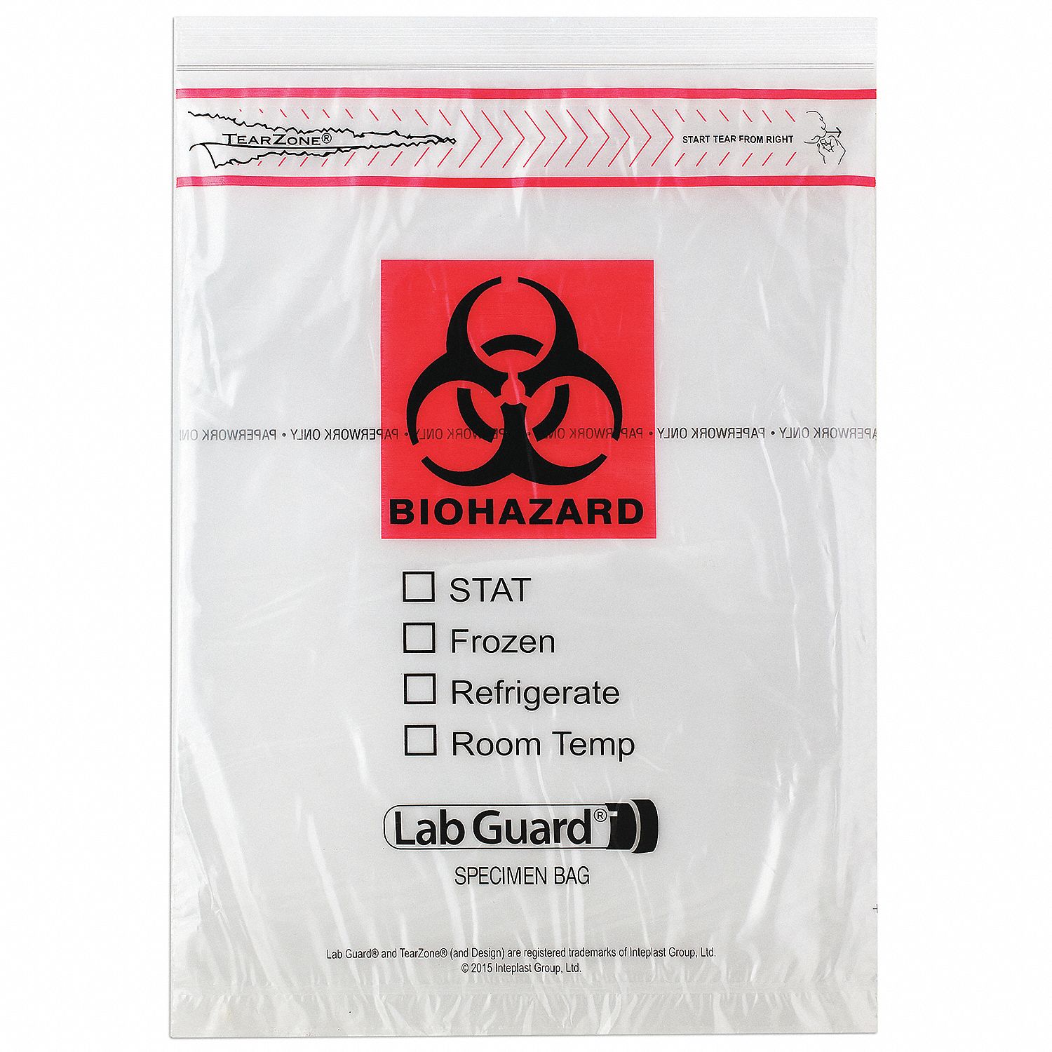 LDPE, Biohazard, Specimen Transfer Bag 246A684999 Grainger