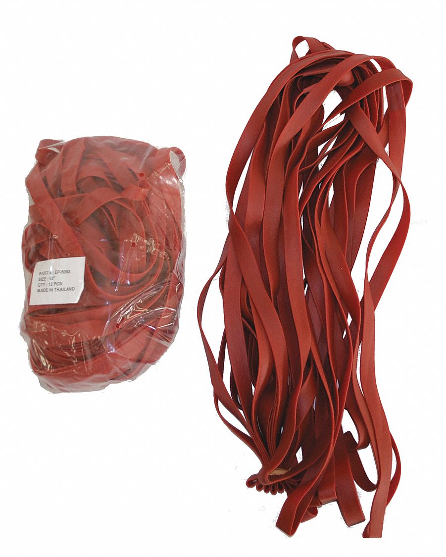 Wide Pallet Band Red Rubber 3/4 W