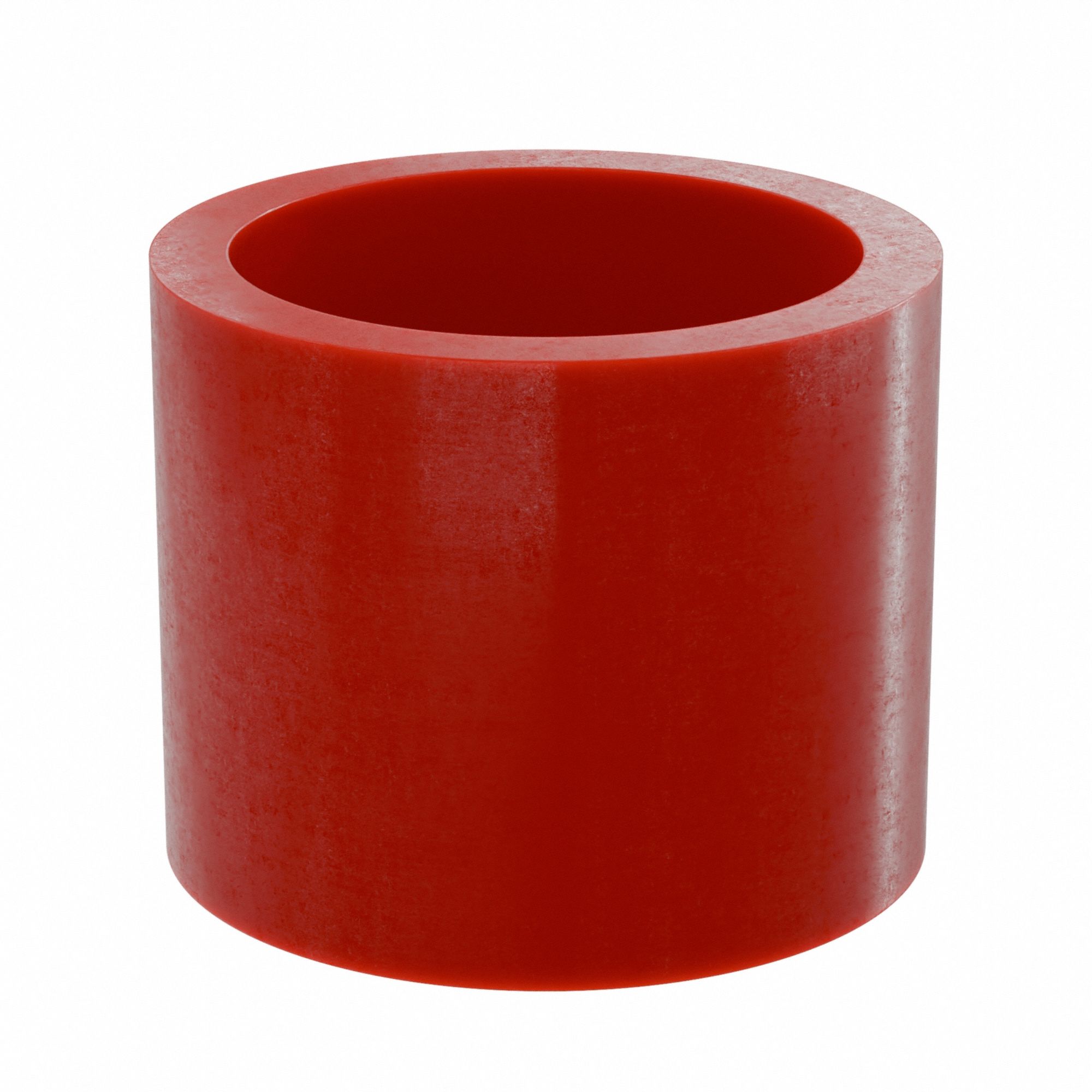 Sleeve Bearing: PTFE, J-4200, 1 in Bore, 1 1/4 in OD, 1 in Overall Lg, Red