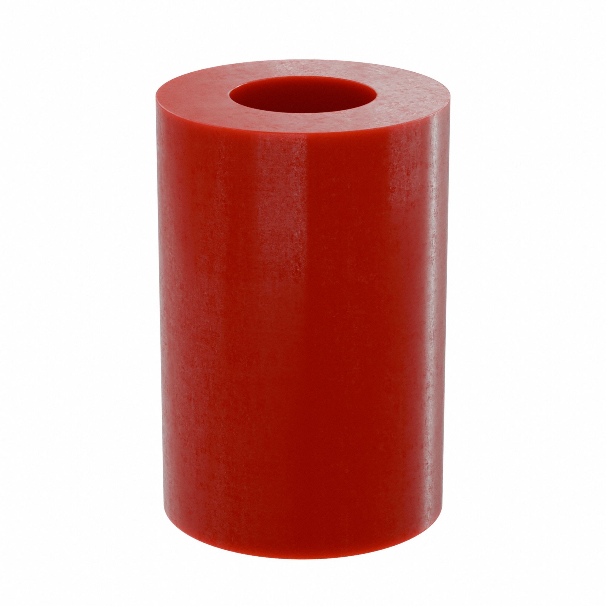 Sleeve Bearing: PTFE, J-4200, 1/8 in Bore, 1/4 in OD, 3/8 in Overall Lg, Red, 5 PK