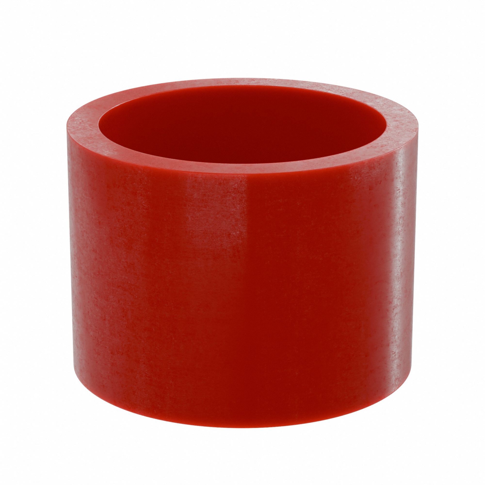 Sleeve Bearing: PTFE, J-4200, 1 1/8 in Bore, 1 3/8 in OD, 1 in Overall Lg, Red