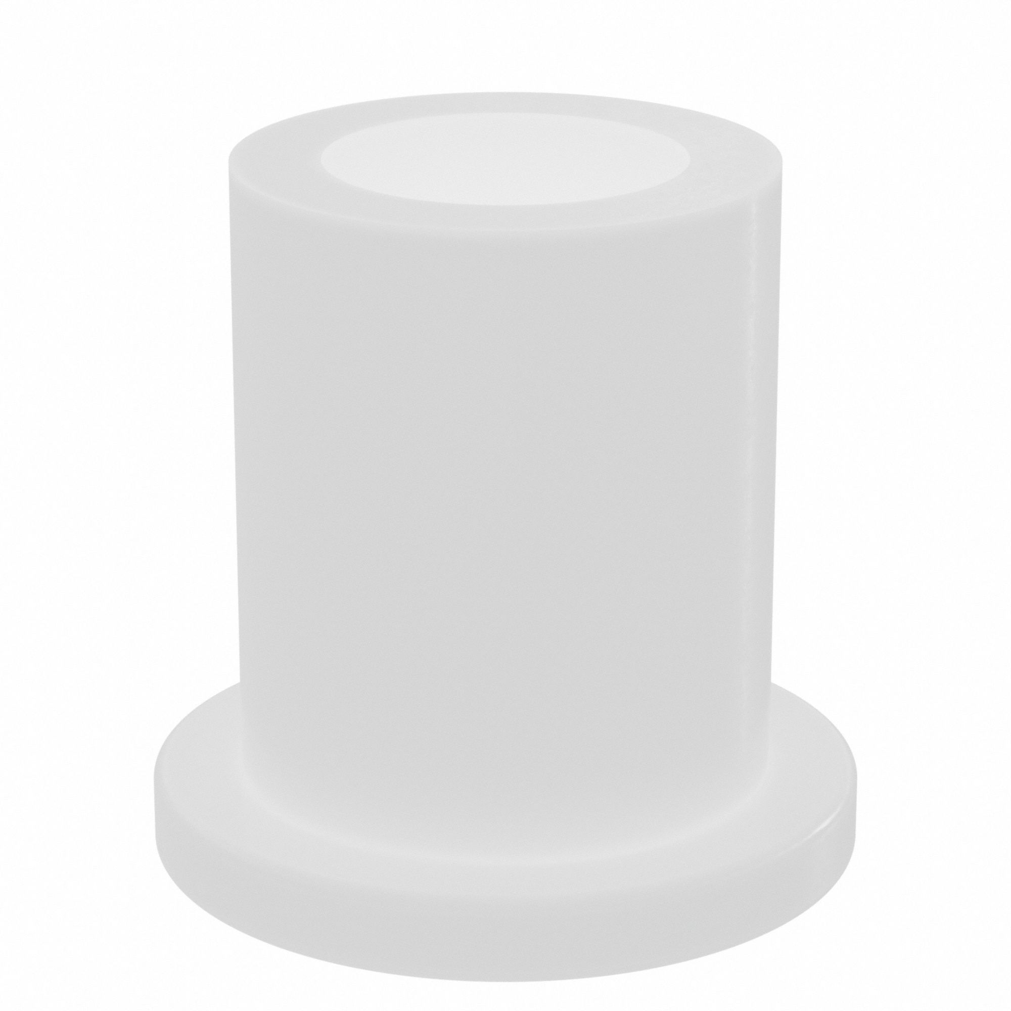 Flanged Sleeve Bearing: PTFE, 1/4 in Bore, 3/8 in OD, 1/2 in Overall Lg, 3 PK