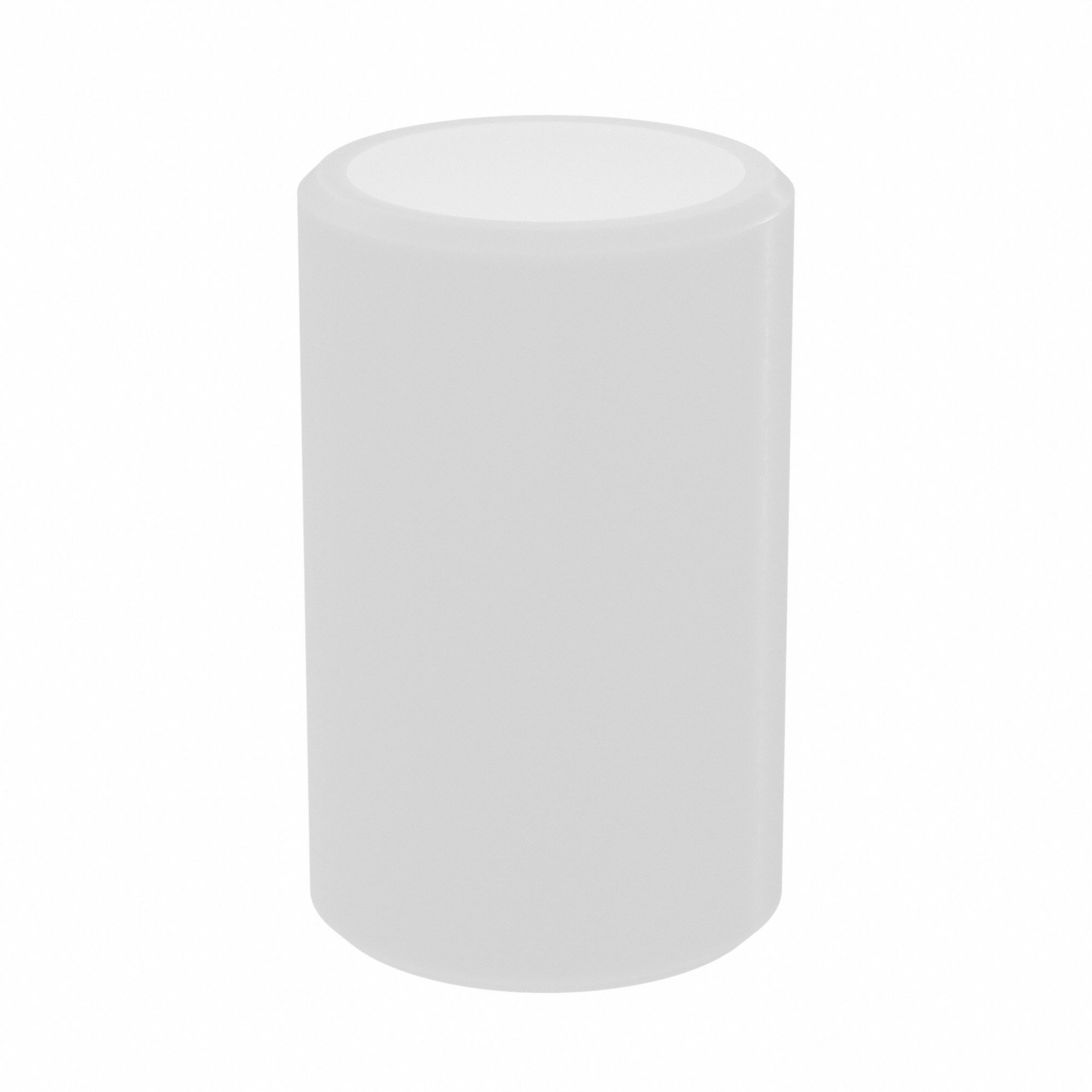 Sleeve Bearing: Nylon, 1/2 in Bore, 5/8 in OD, 1 in Overall Lg, Off-White, 15 PK