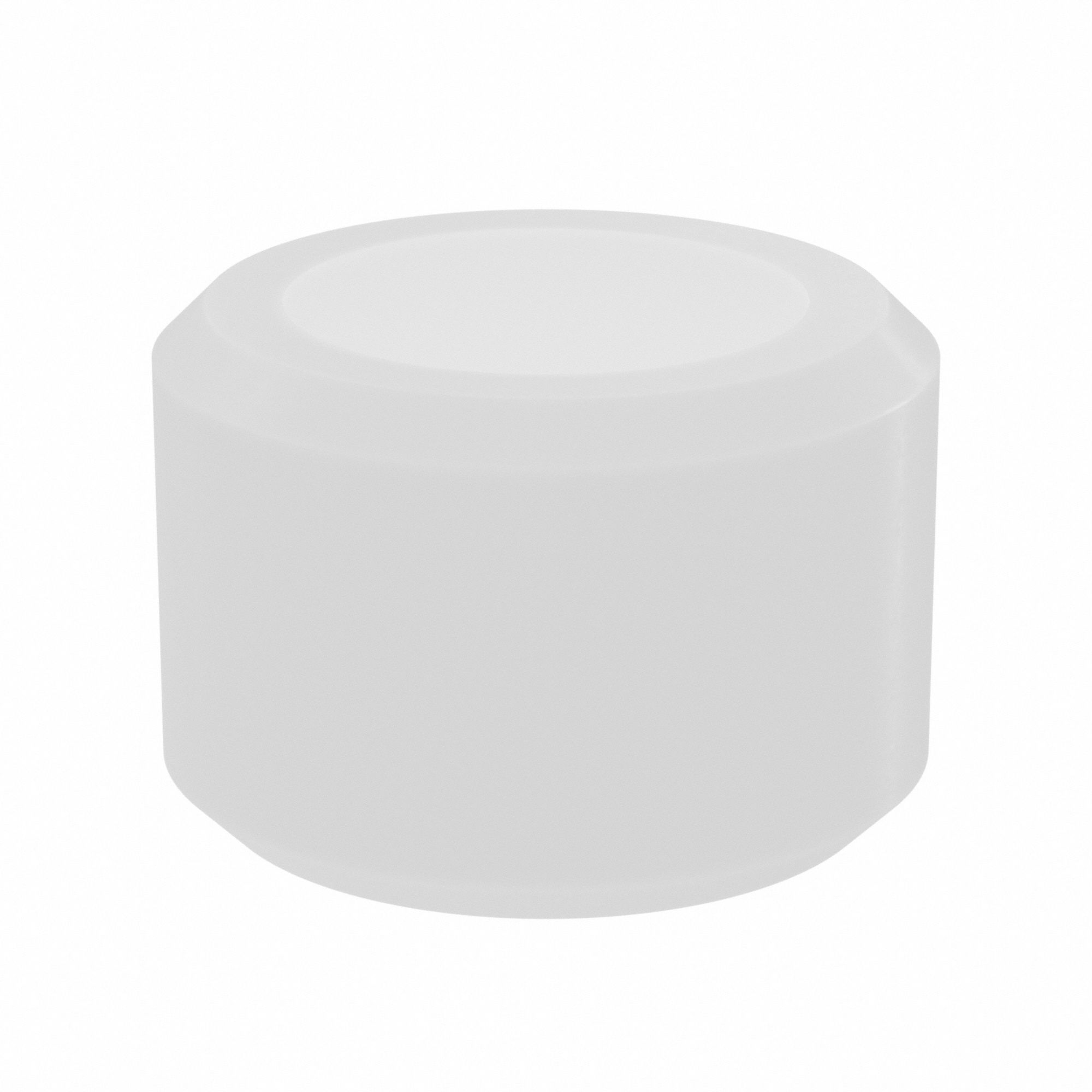 Sleeve Bearing: Nylon, 1/2 in Bore, 3/4 in OD, 1/2 in Overall Lg, Off-White, 15 PK