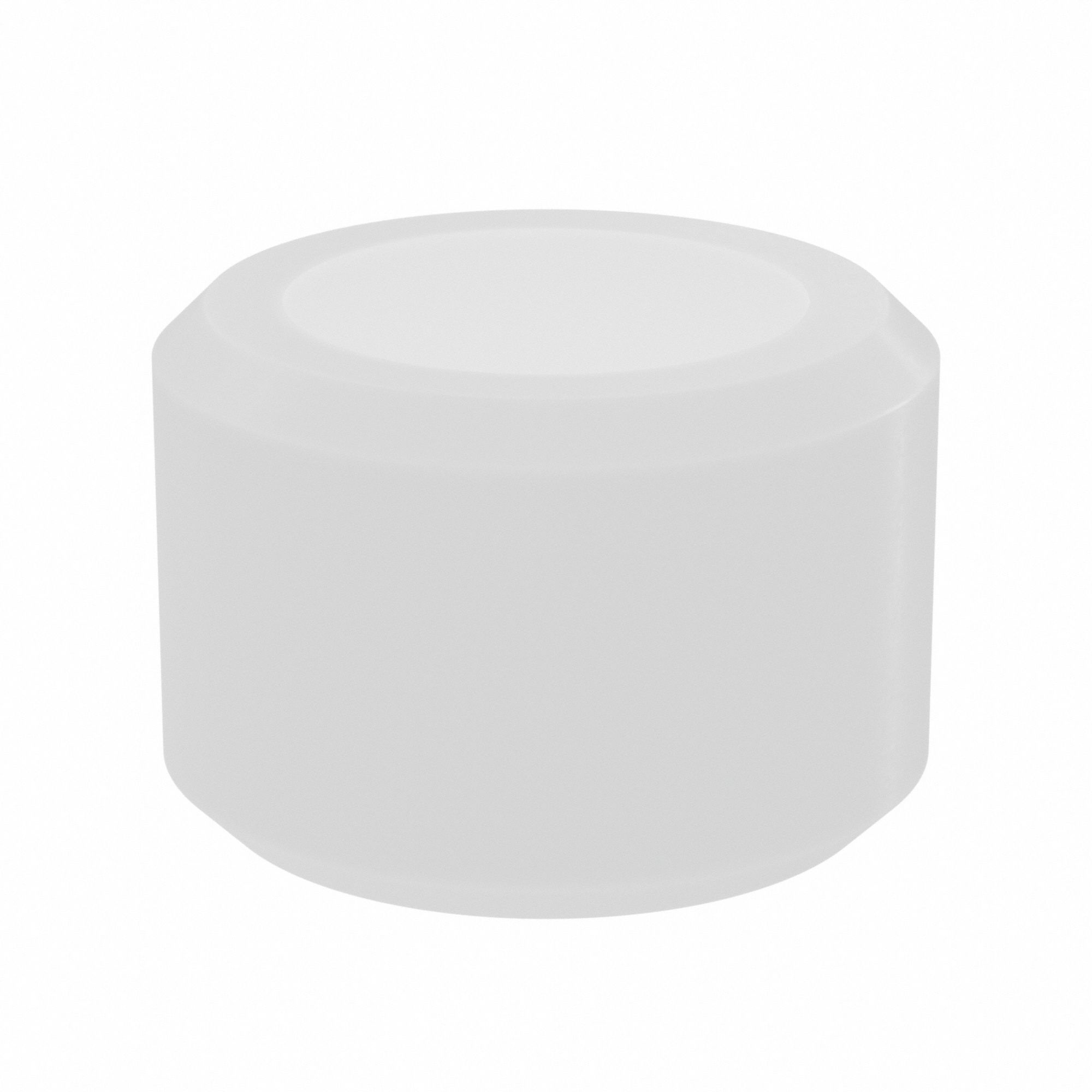 Sleeve Bearing: Nylon, 1/4 in Bore, 3/8 in OD, 1/4 in Overall Lg, Off-White, 25 PK