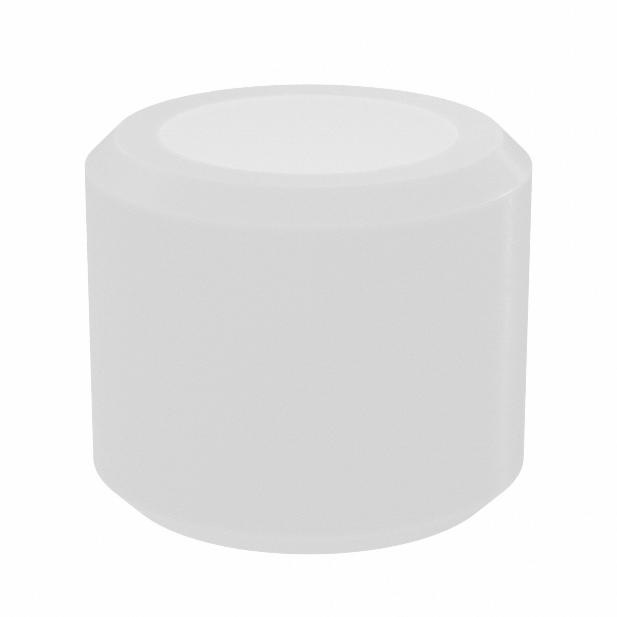 Sleeve Bearing: Nylon, 1/4 in Bore, 3/8 in OD, 5/16 in Overall Lg, Off-White, 25 PK