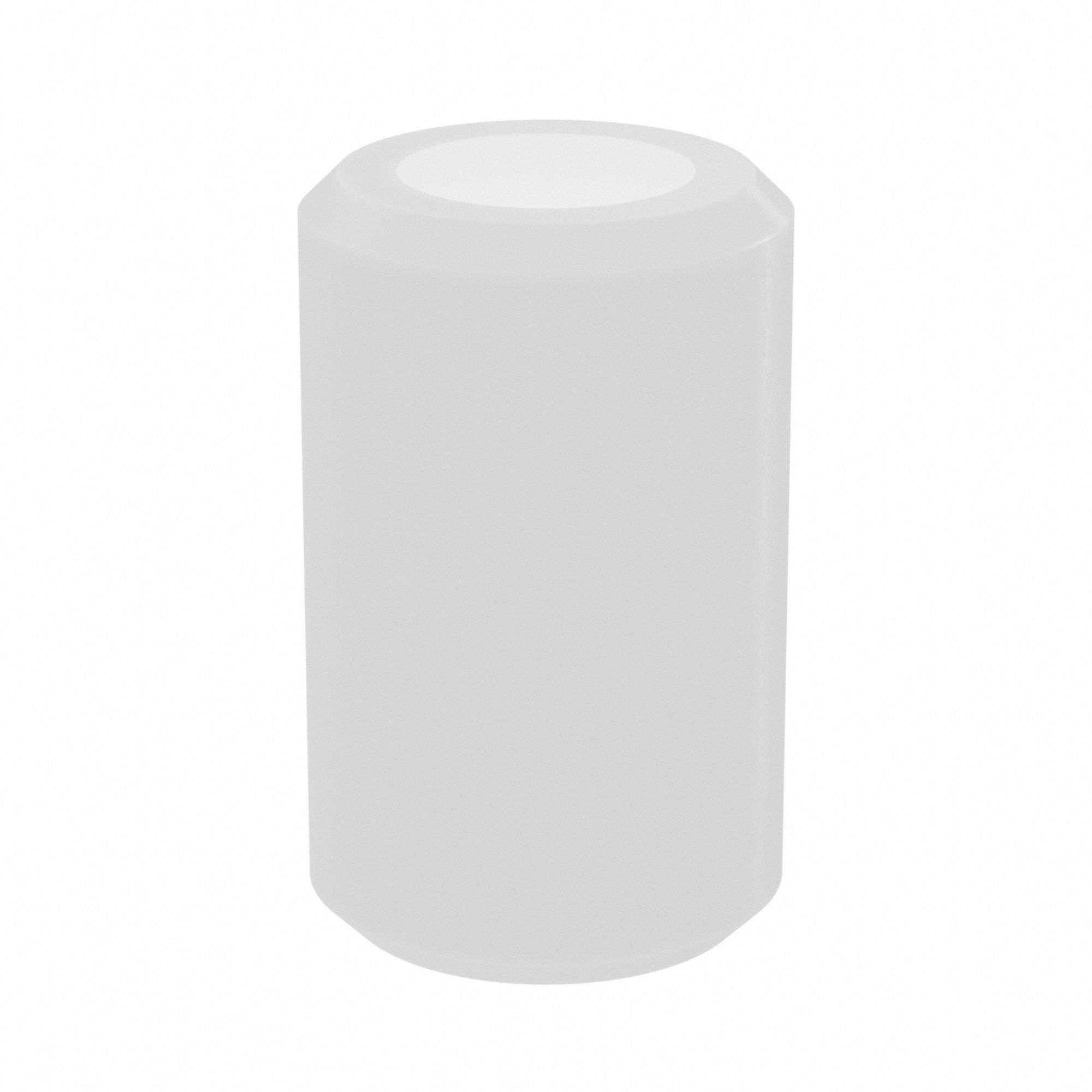 Sleeve Bearing: Nylon, 3/8 in Bore, 5/8 in OD, 1 in Overall Lg, Off-White, 15 PK