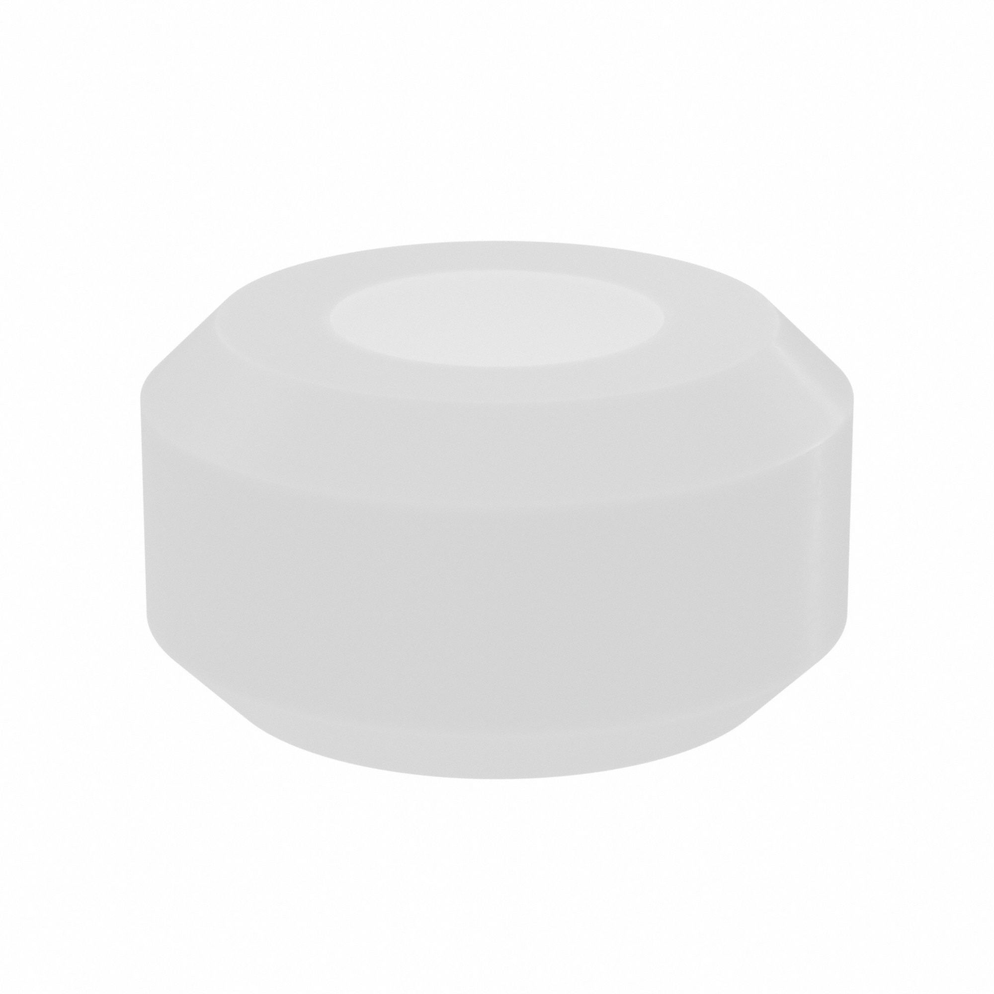 Sleeve Bearing: Nylon, 7/16 in Bore, 15/16 in OD, 1/2 in Overall Lg, Off-White